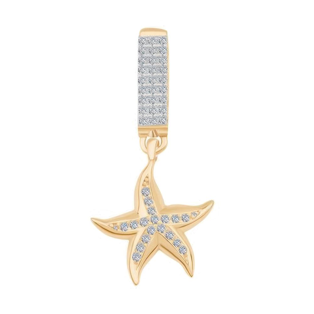 Kuzey Yıldızı Sallantılı 9Mm Bileklik Charm