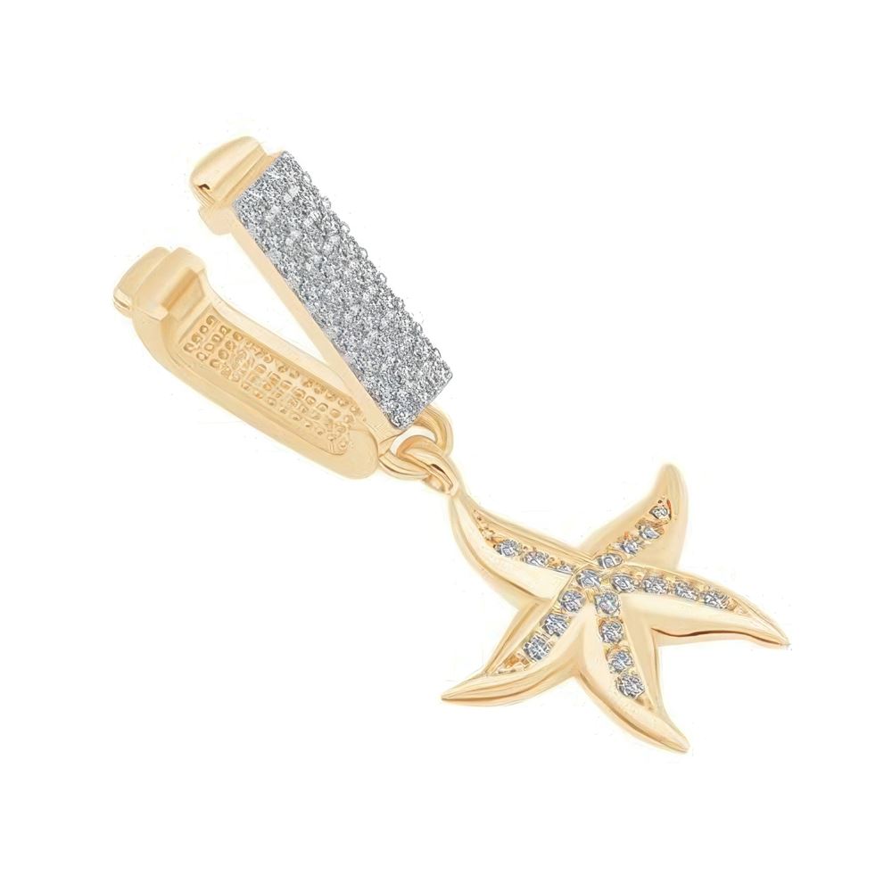 Kuzey Yıldızı Sallantılı 9Mm Bileklik Charm