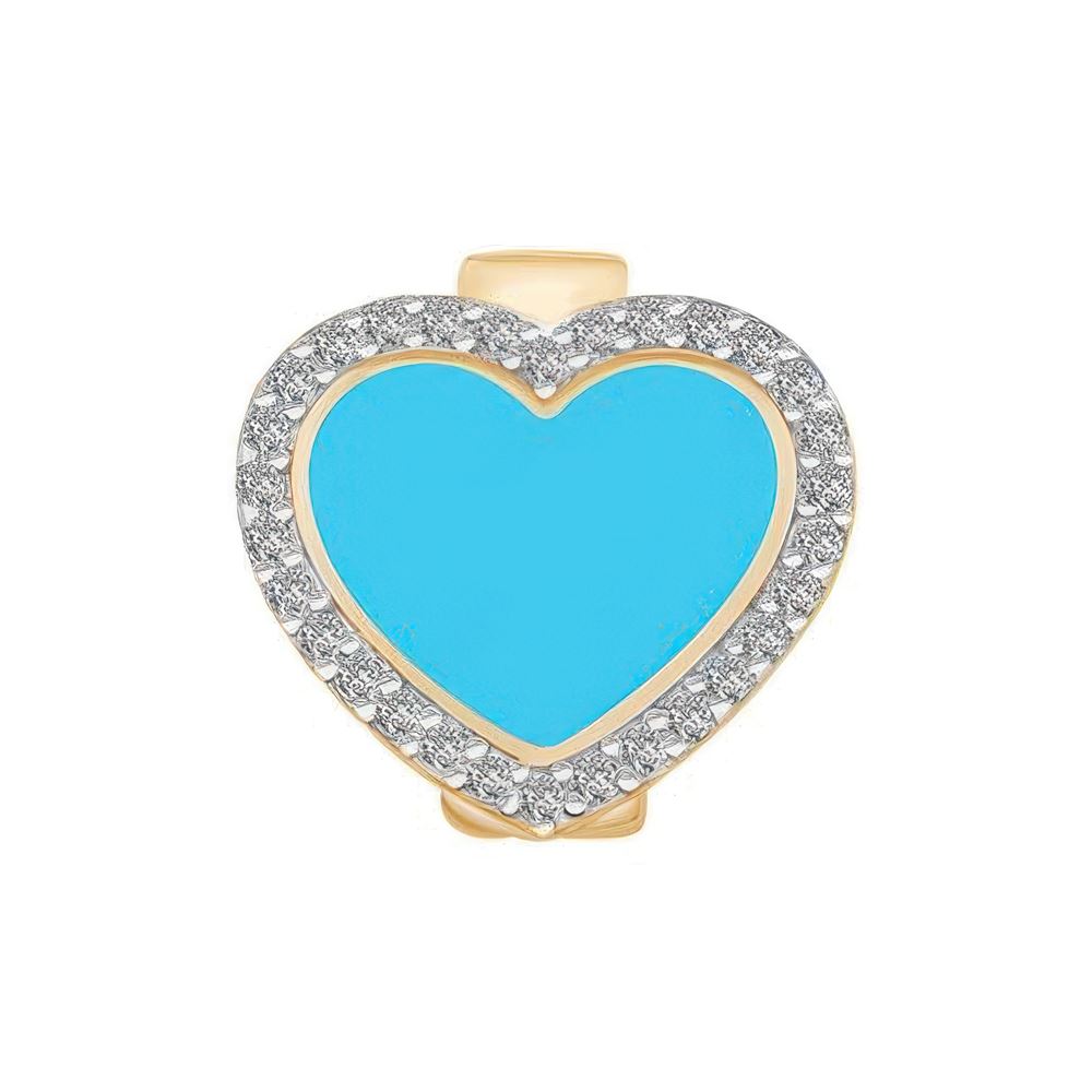 Mavi Kalp 9Mm Bileklik Charm