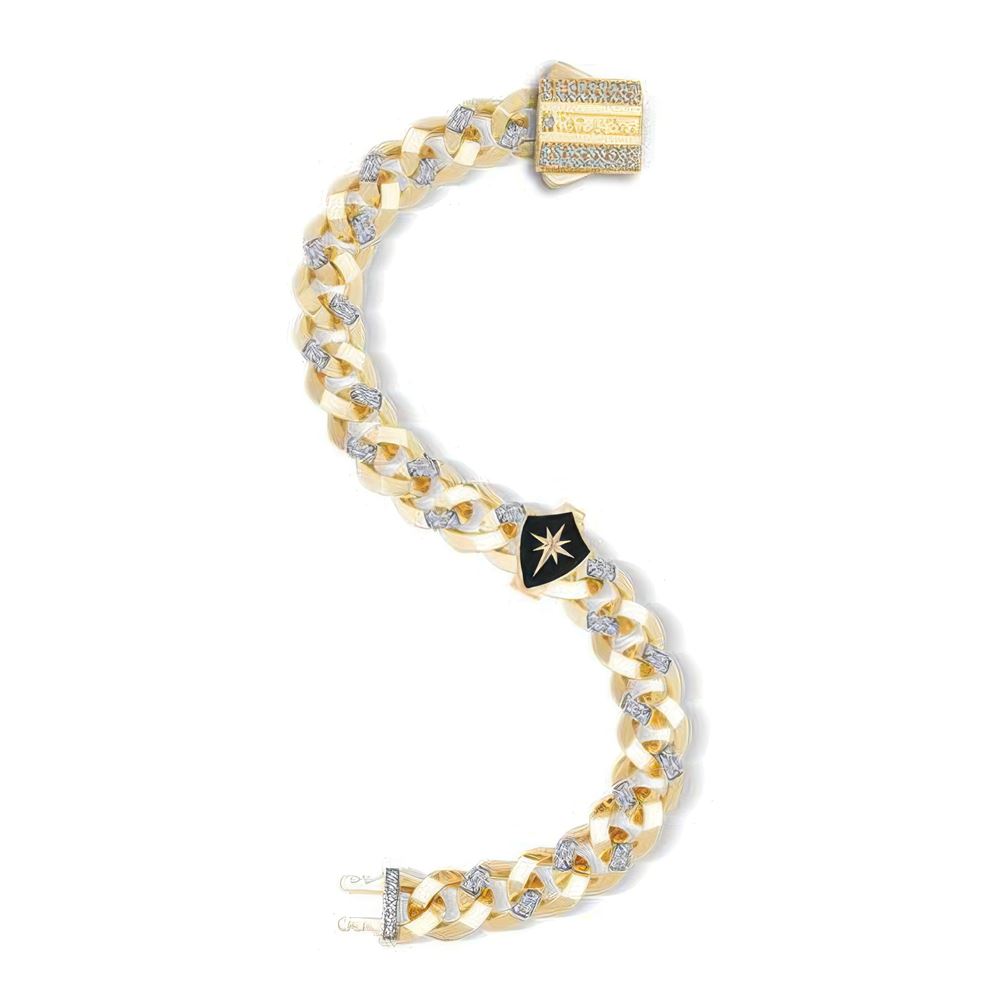 Siyah Kalkan 9Mm Bileklik Charm