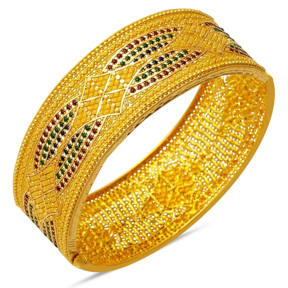 22 Ayar Hint İşi Altın Kelepçe Bilezik (El İşçiligi)