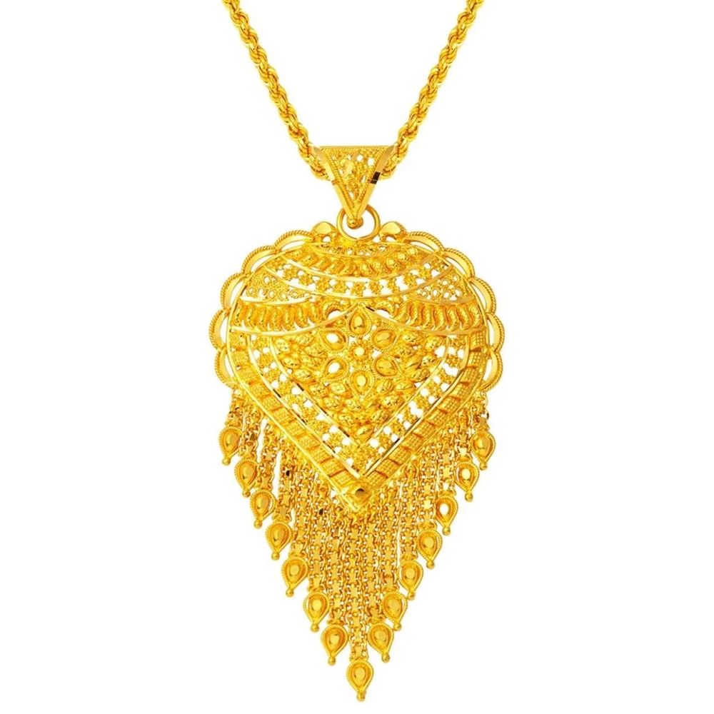 22 Ayar Hint İşi Altın Kolye Özel Tasarım 35