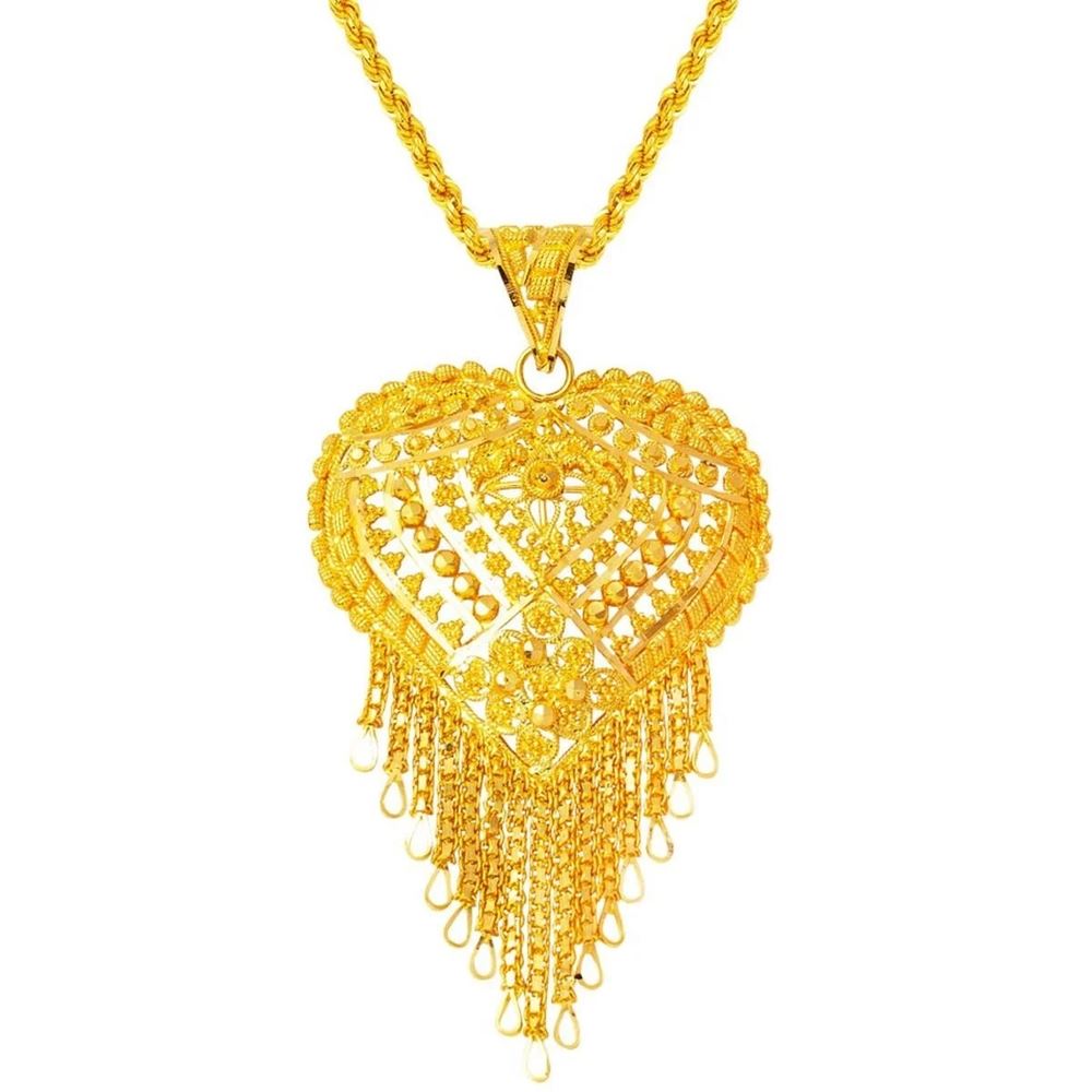 22 Ayar Hint İşi Altın Kolye Özel Tasarım 36