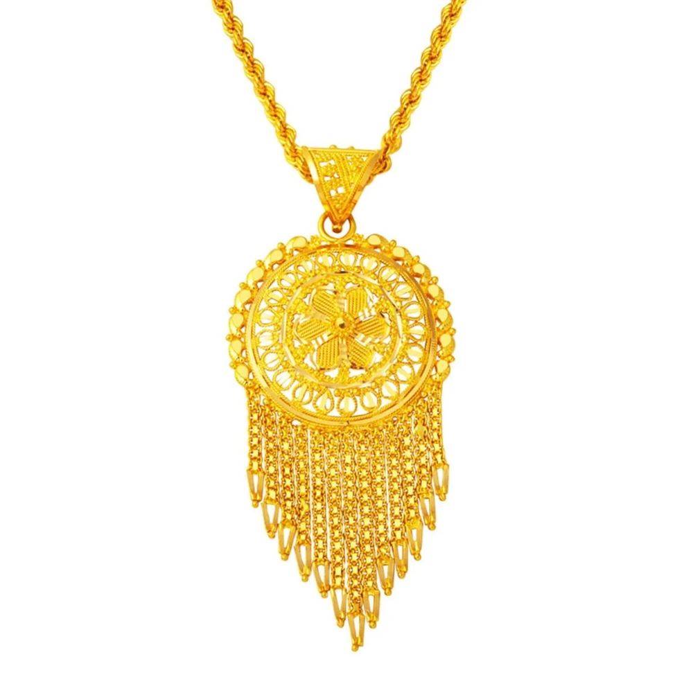 22 Ayar Hint İşi Altın Kolye Özel Tasarım 32