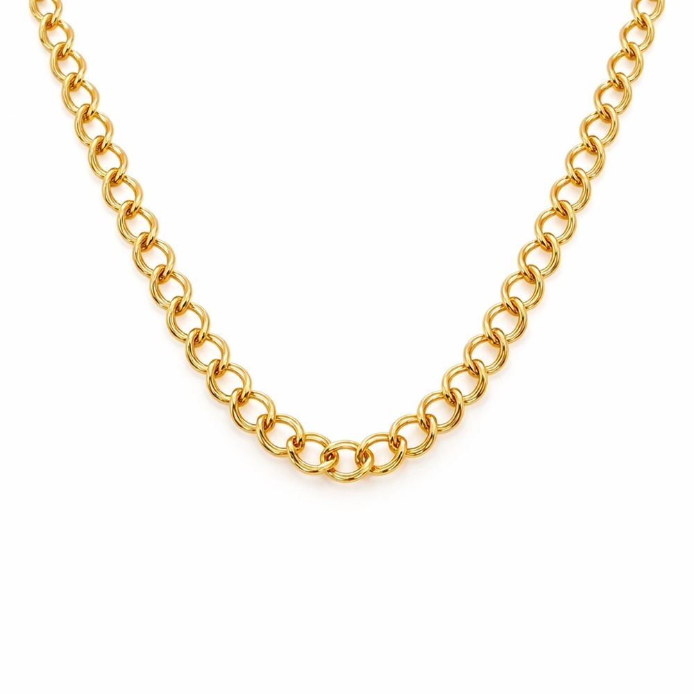 22 Ayar Samanyolu Altın Zincir 50 cm Modern Kolye