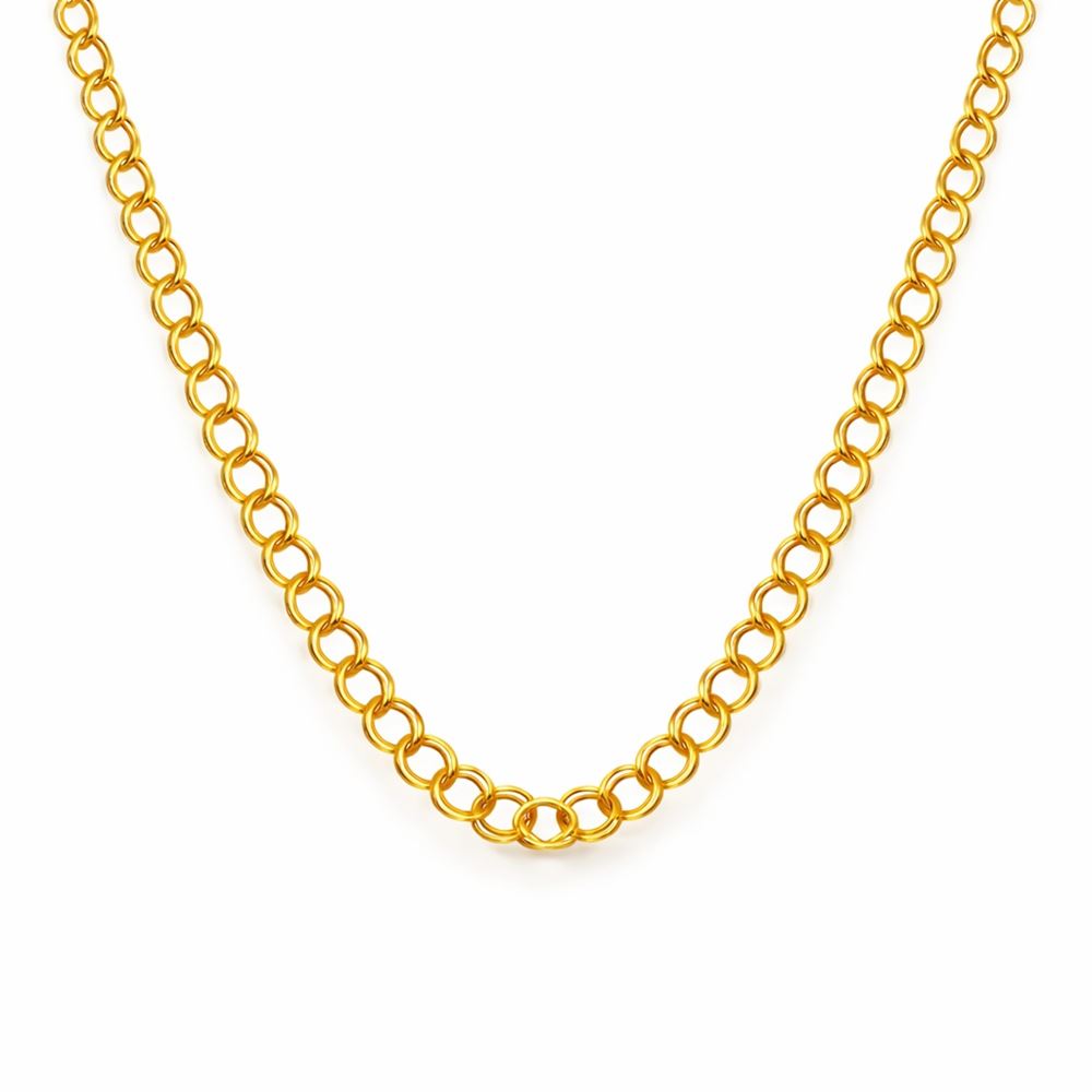 22 Ayar Samanyolu Altın Zincir 55 cm Modern Kolye