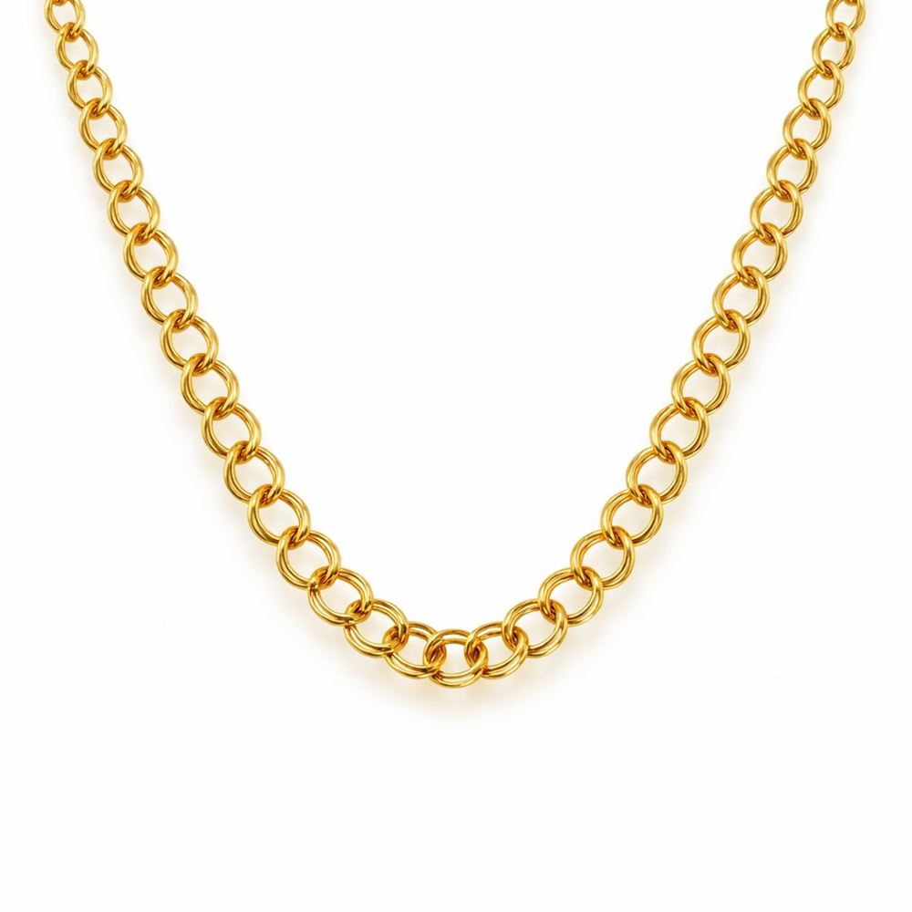 22 Ayar Samanyolu Altın Zincir 60 cm Modern Kolye