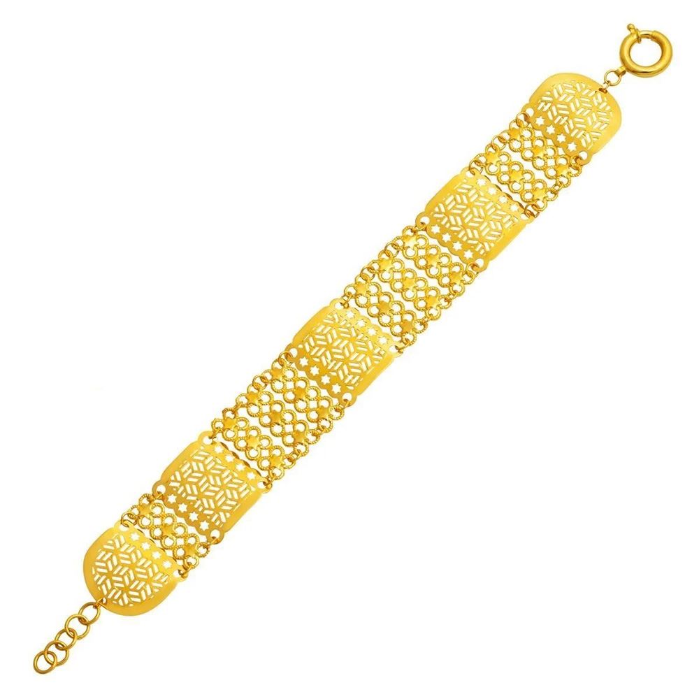 22 Ayar Urfa Akıtması  Altın Bileklik Altın Bileklik