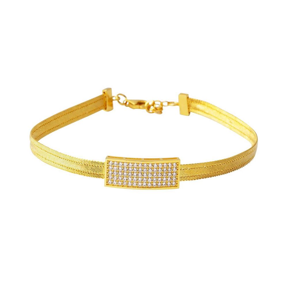 22 Ayar Suyolu  Altın Trabzon Hasır Bileklik Altın Bileklik