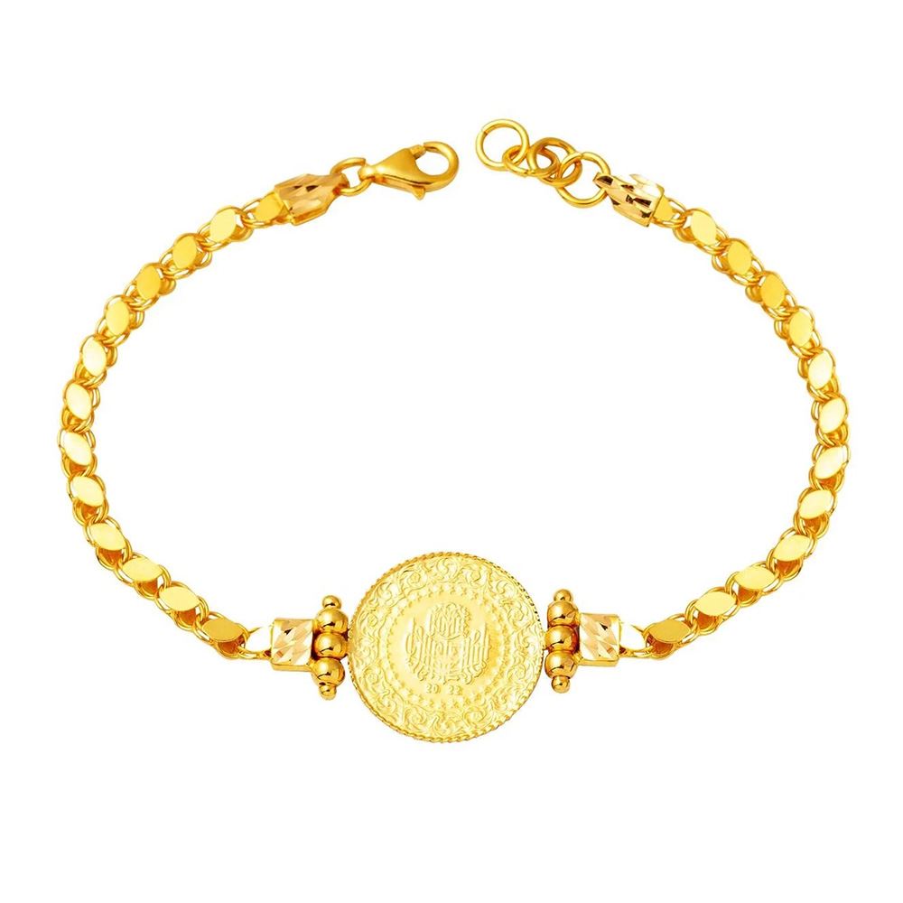 22 Ayar Yarım Altınlı Bileklik Altın Bileklik