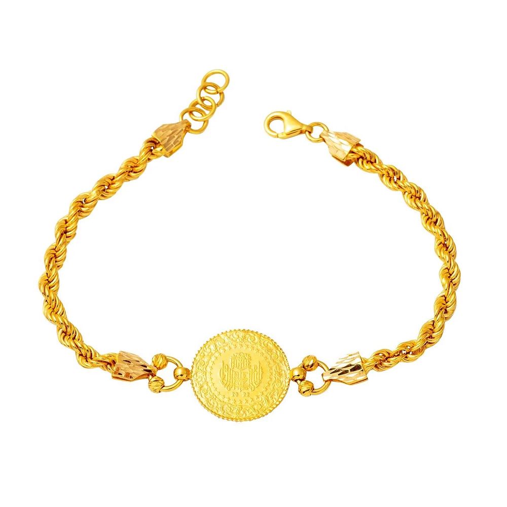 22 Ayar Çeyrek Altınlı  Bileklik Altın Bileklik