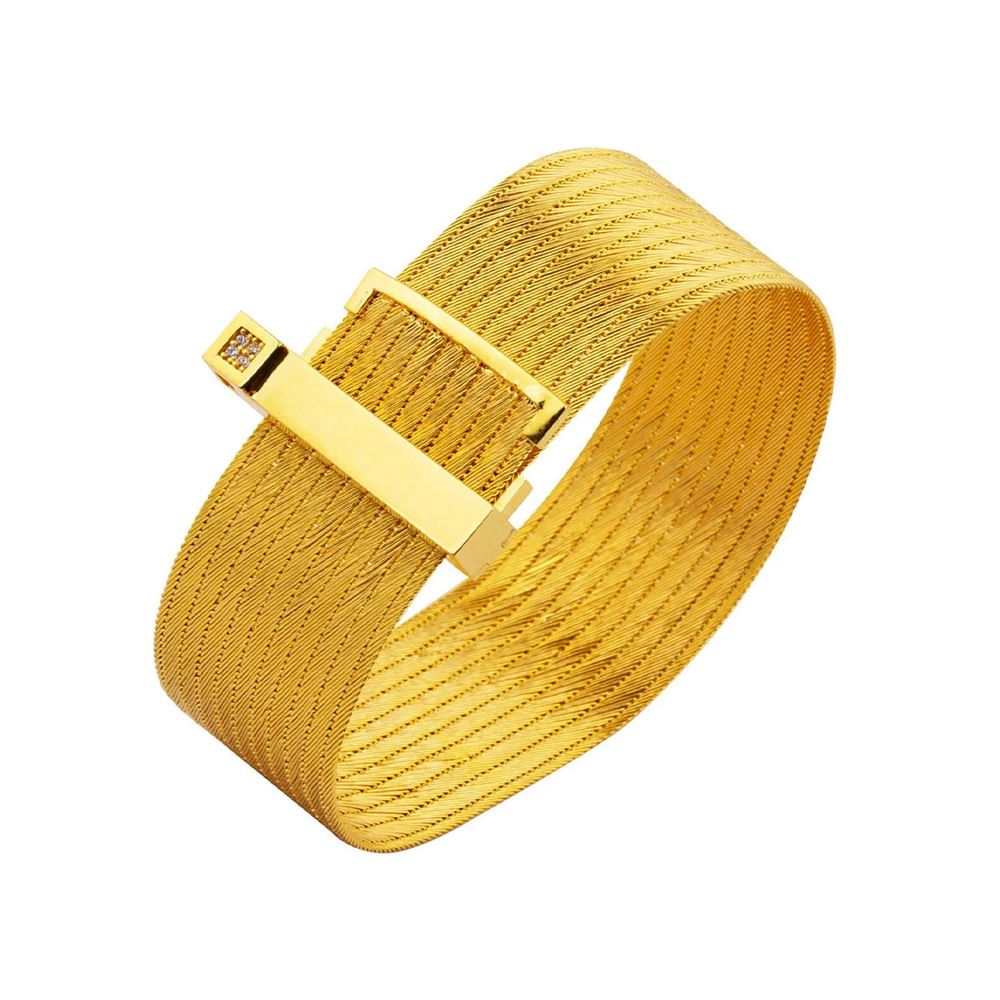 22 Ayar Ayarlanabilir 11 Sıra  Hasır Altın Bileklik Altın Bileklik