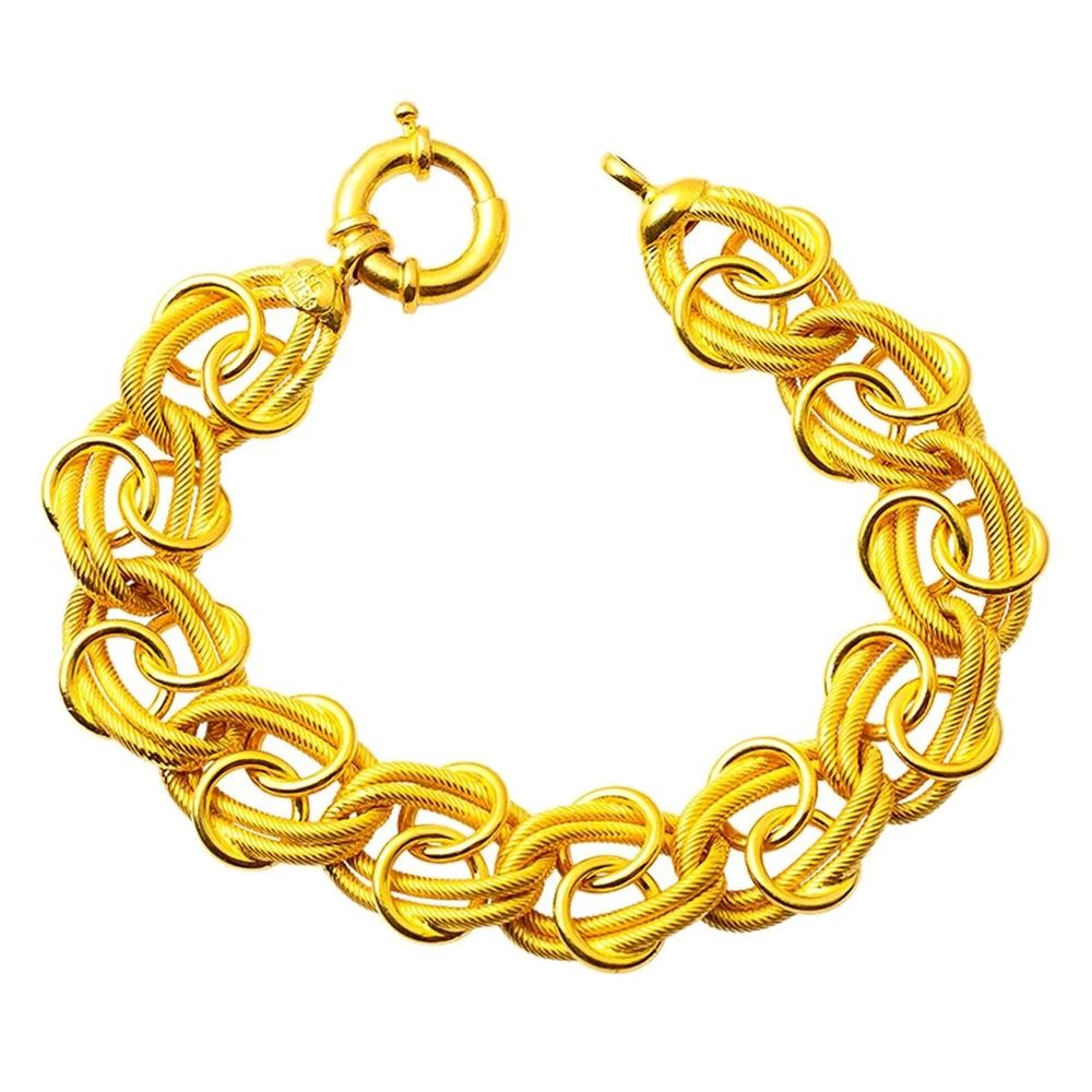 22 Ayar Garibaldi  Halkalı Altın Bileklik Altın Bileklik