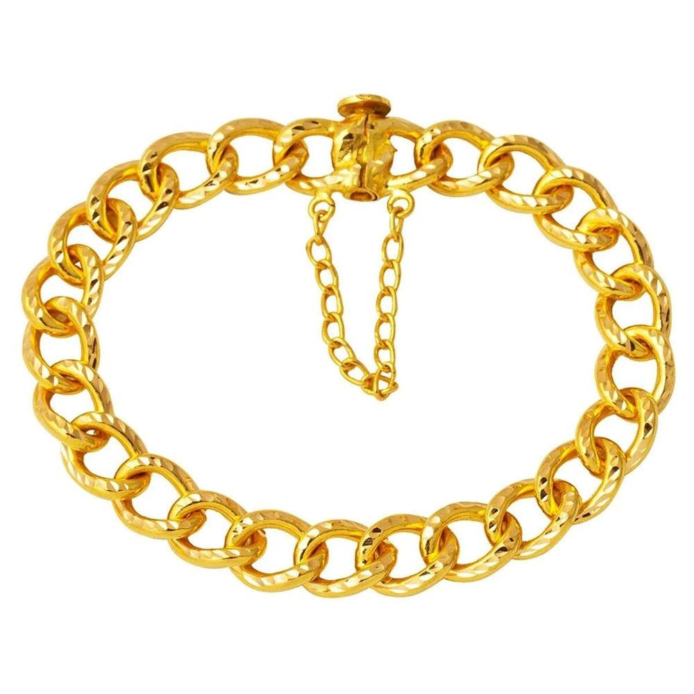 22 Ayar Sürme Kilitli Uzayyolu Altın Bileklik Altın Bileklik