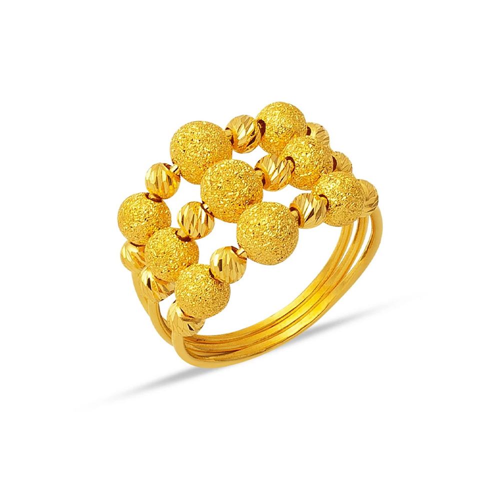 22 Ayar Dorika Toplu Kaburga Altın Yüzük