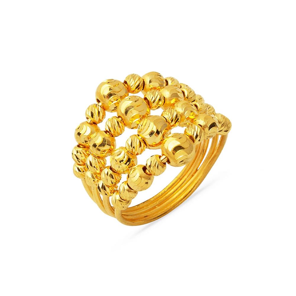 22 Ayar 4 Sıra Dorika Kaburga Altın Yüzük