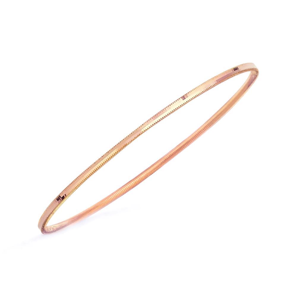 22 Ayar Rose Oluklu Ajda Altın Bilezik 10 Gr