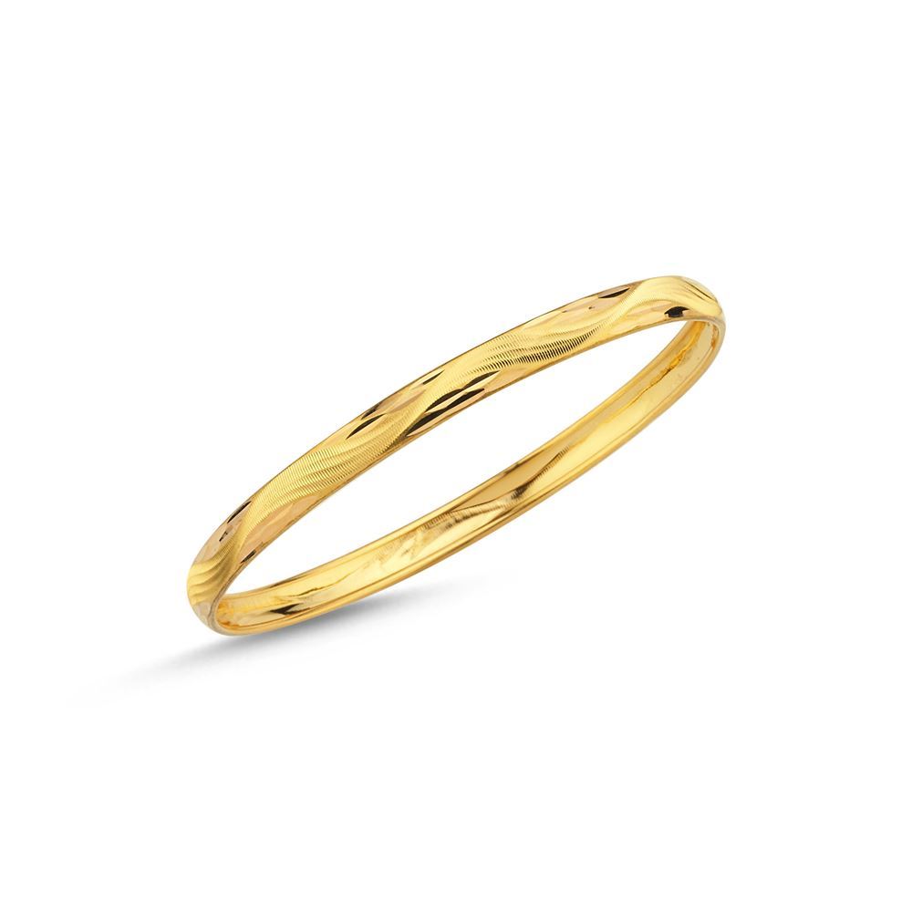 22 Ayar Hediyelik Şarnel Altın Bilezik 6mm 6 Gr