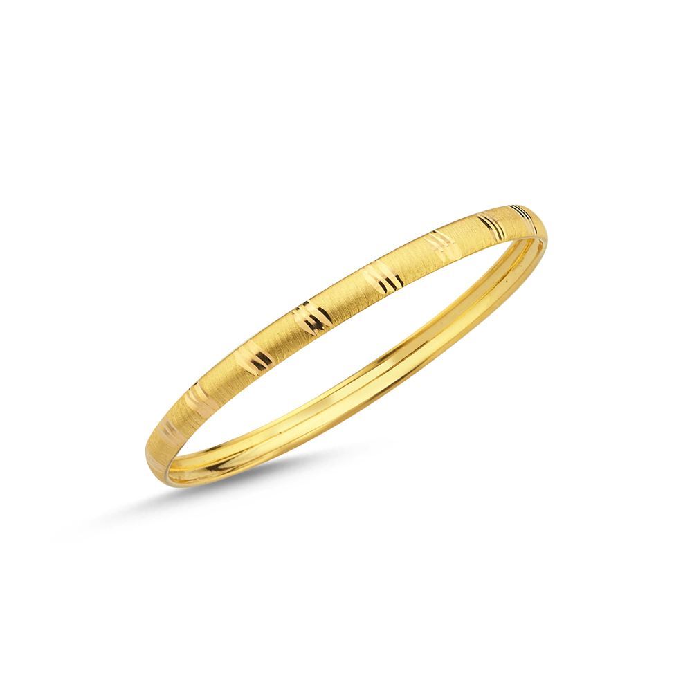 22 Ayar Hediyelik Şarnel Altın Bilezik 6mm 6 Gr – Model 3