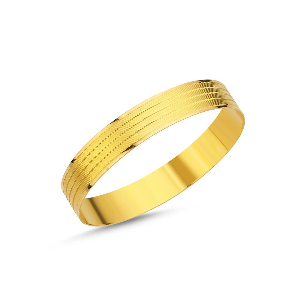 22 Ayar Hasır Tel Altın Bilezik 12mm 20 Gr