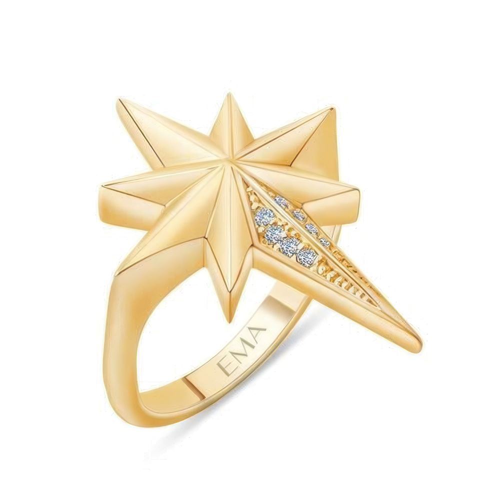 Kutup Yıldızı Taşlı Yüzük