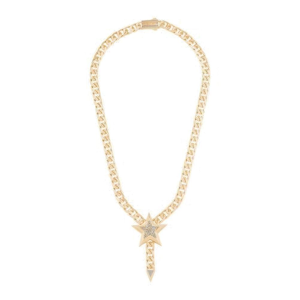 Taşlı Yıldız Tasarım Gurmet Zincir 45Cm-7Mm