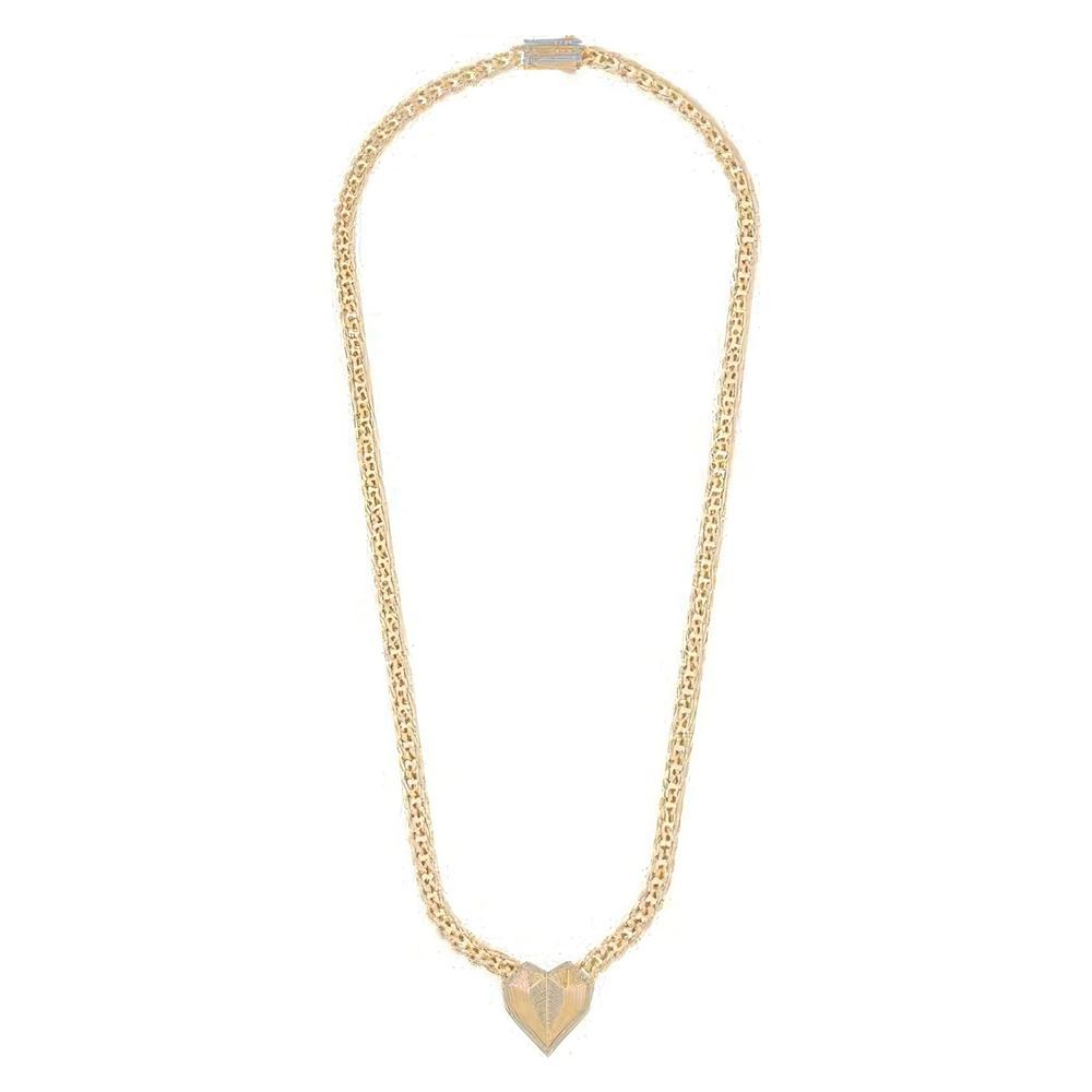 Taşlı Kalp Gurmet Kolye 45Cm Zincir