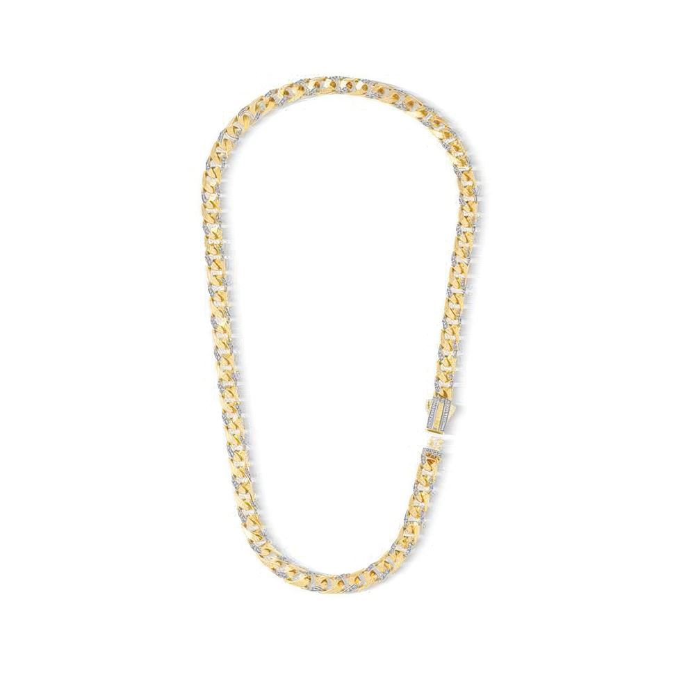 7Mm Taşlı Piramit Gurmet Zincir 45 Cm