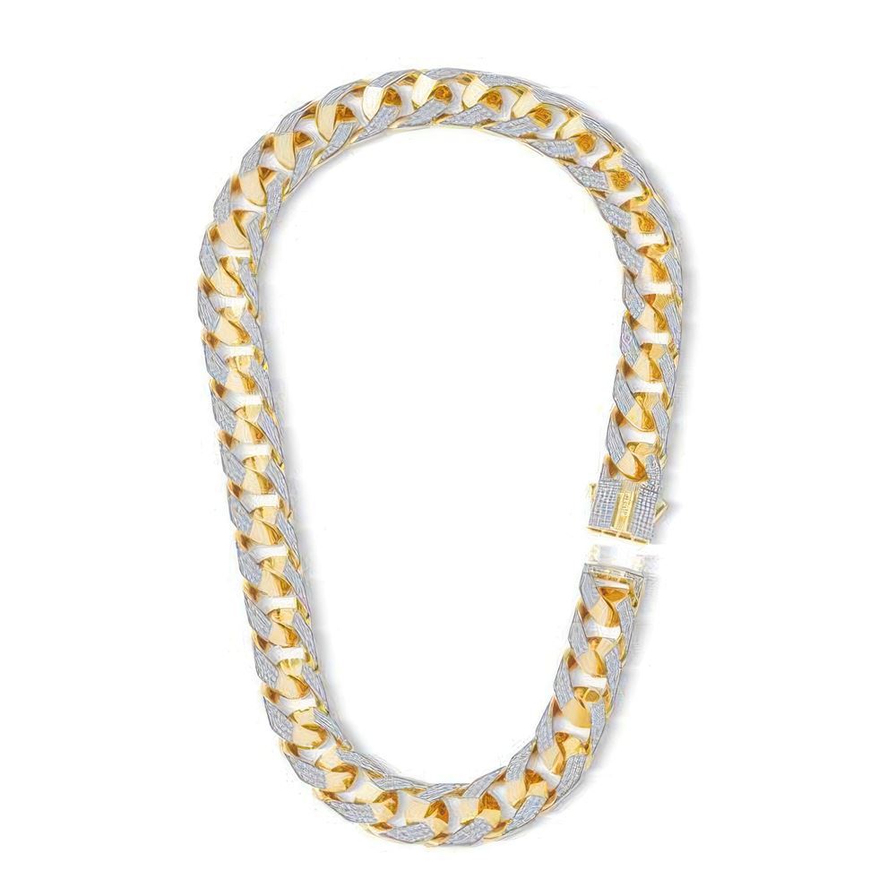 15Mm Taşlı Piramit Gurmet Zincir 45 Cm