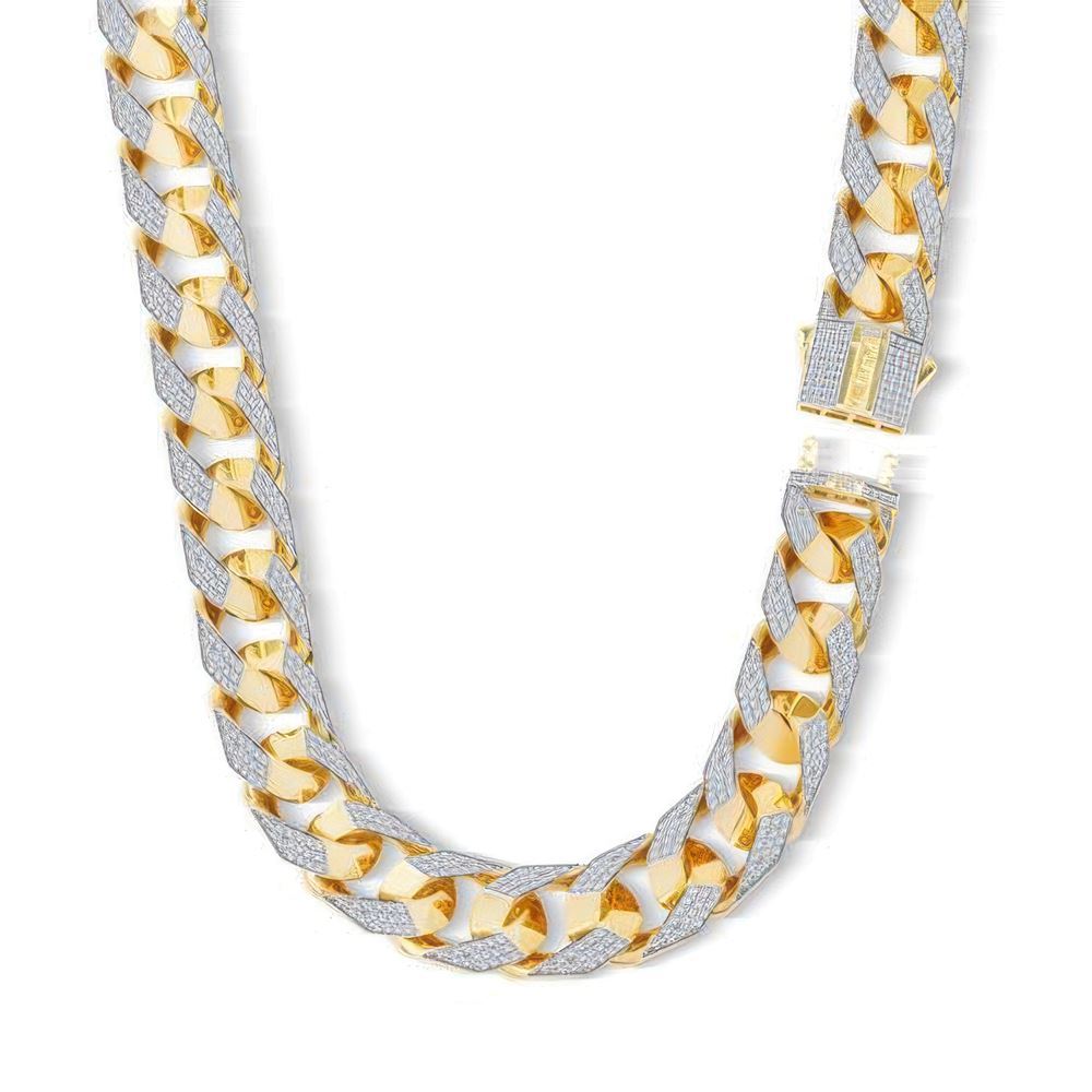 15Mm Taşlı Piramit Gurmet Zincir 45 Cm