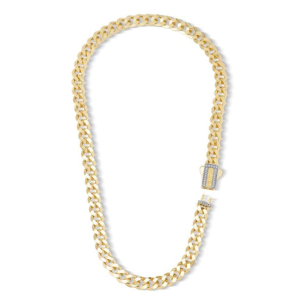 7Mm Altın Gurmet Zincir 45Cm