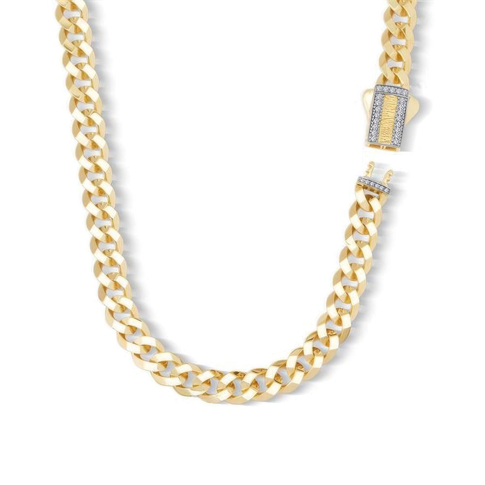 7Mm Altın Gurmet Zincir 45Cm