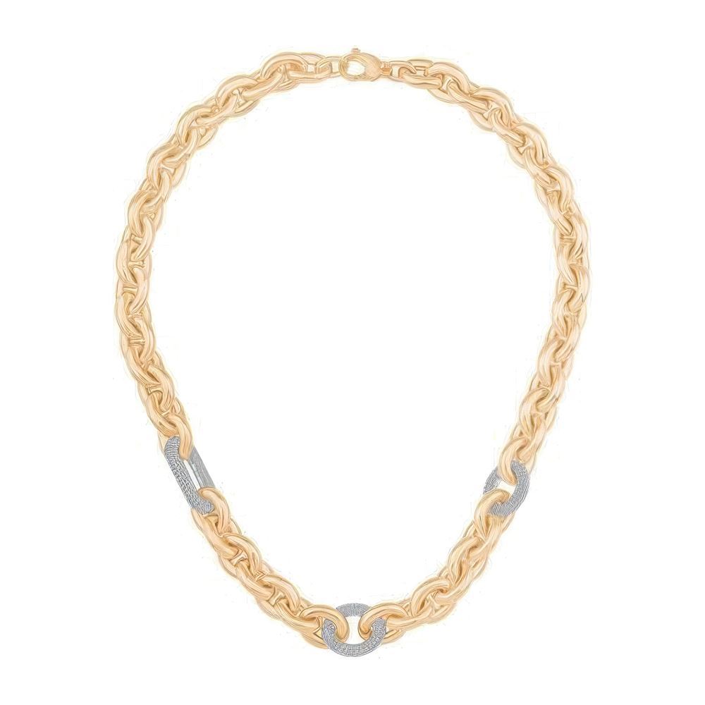 İtalyan Tasarım Taşlı Zincir 45Cm-7Mm