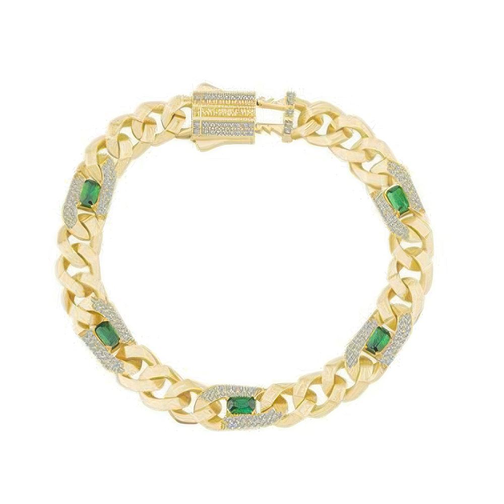 Yeşil Taşlı Gurmet Bileklik 18CM