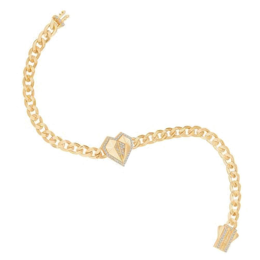 Taşlı Kalp Gurmet Bileklik 18CM