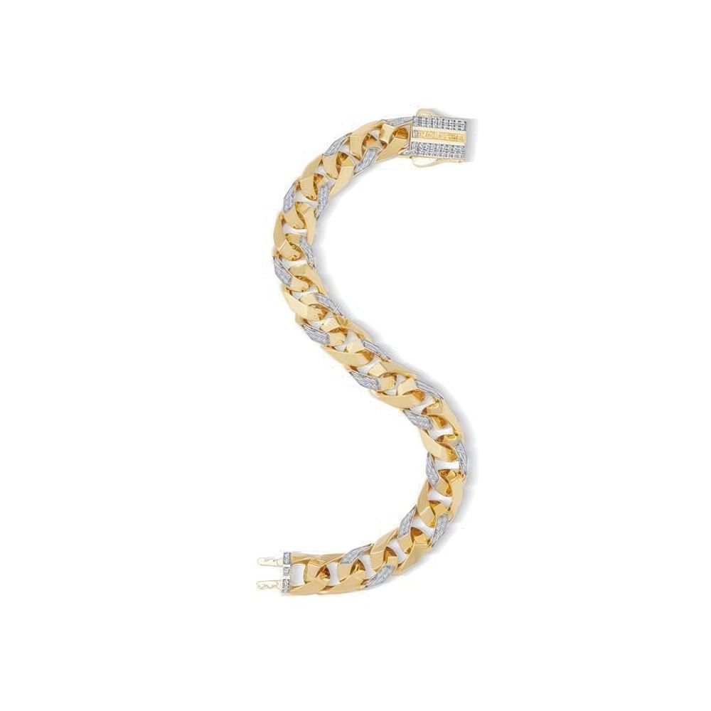 9 Mm Taşlı Piramit Gurmet Bileklik 18CM