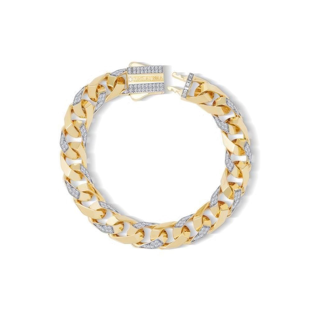 9 Mm Taşlı Piramit Gurmet Bileklik 18CM