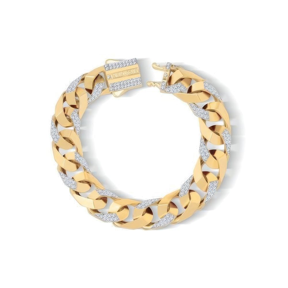 11 Mm Taşlı Piramit Gurmet Bileklik 18CM