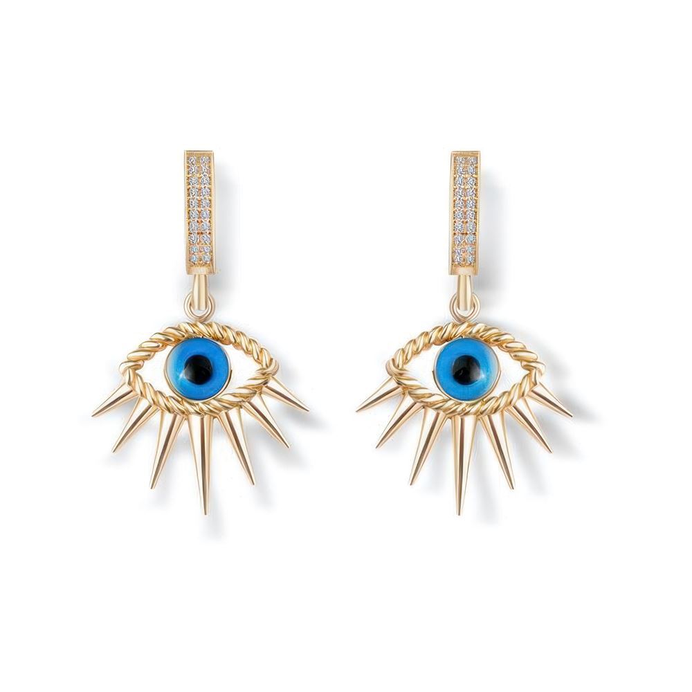 Göz Sallantılı Altın Küpe