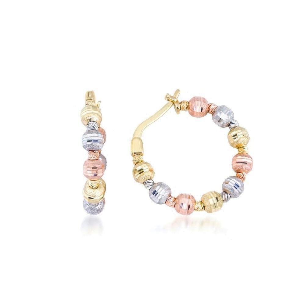 Kalemli Top Top Halka Küpe