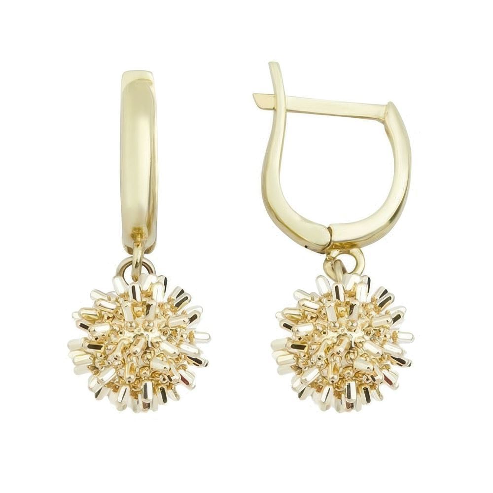 Altın Trend Top Küpe