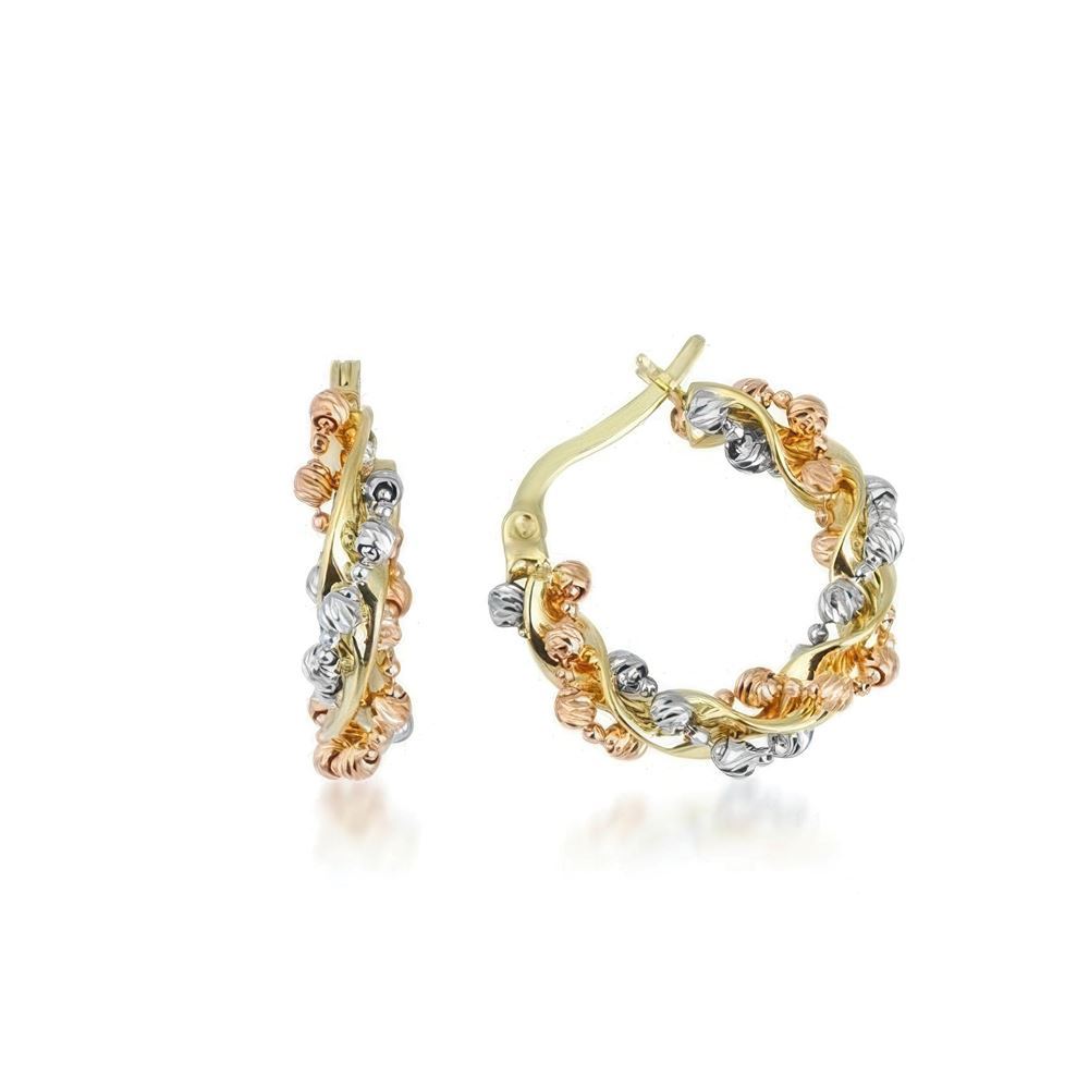 Altın Sarmaşık Halka Küpe