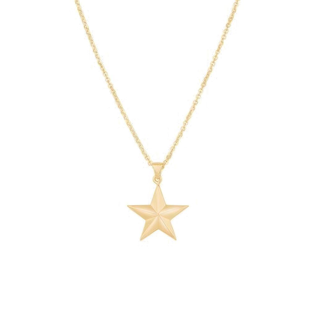 Yıldız Altın Kolye 45Cm Zincir