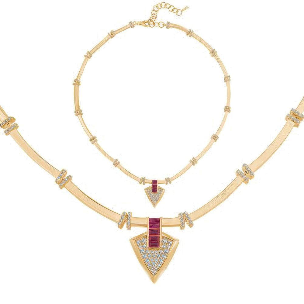 Tasarım Silindir Kolye 50Cm Zincir