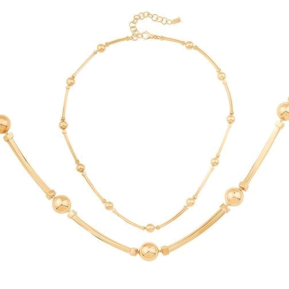 Silindir Top Kolye 43 Cm Zincir