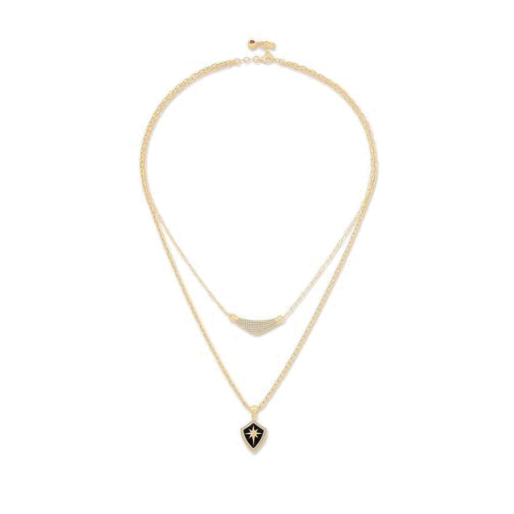 İkili Trend Kolye 50 Cm Zincir