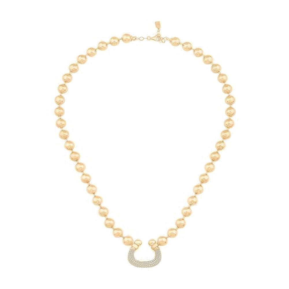 Top Zincirli U Form Kolye 50 Cm Zincir