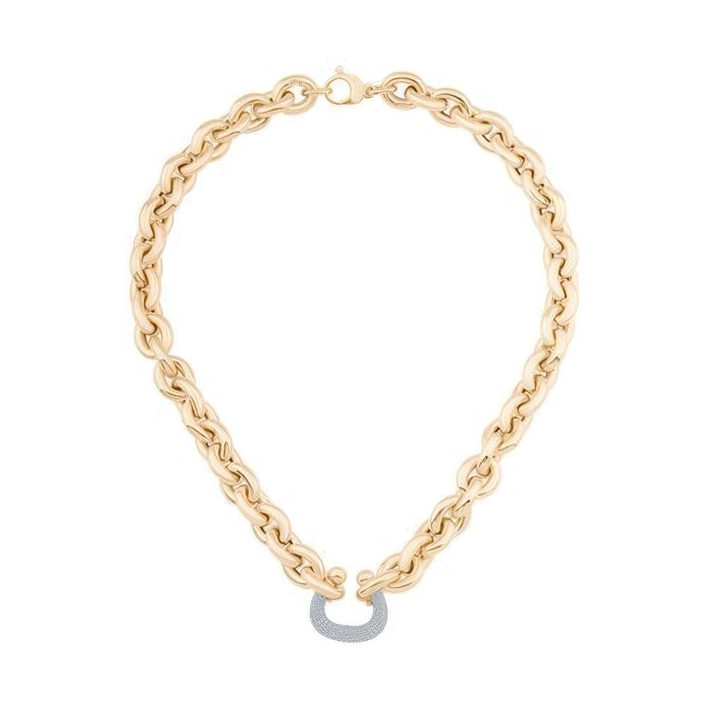 Burgu Zincirli U Form Kolye 50 Cm Zincir