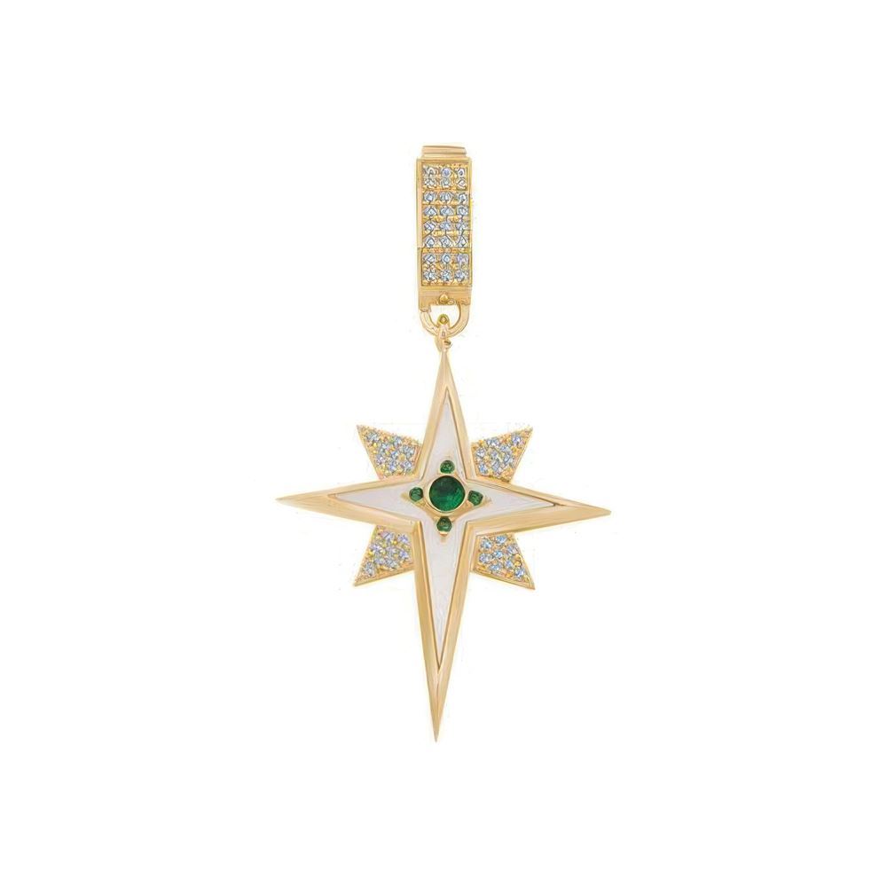 Mineli Taşlı Kuzey Yıldızı  Charm