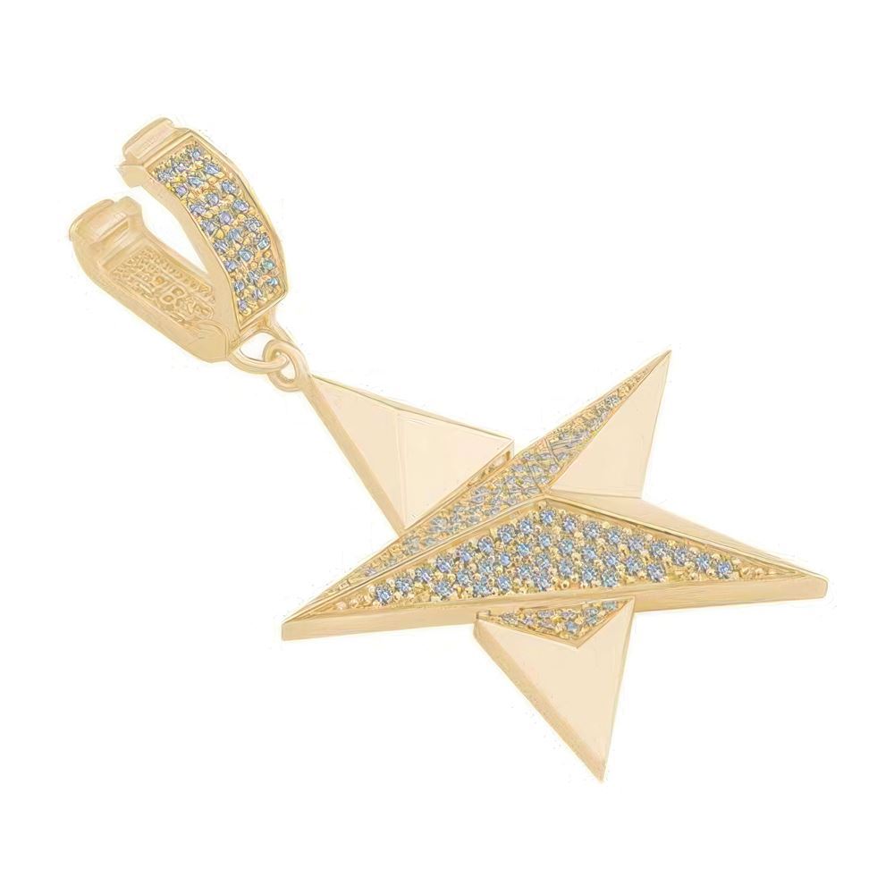 Taşlı Geometrik Yıldız Charm